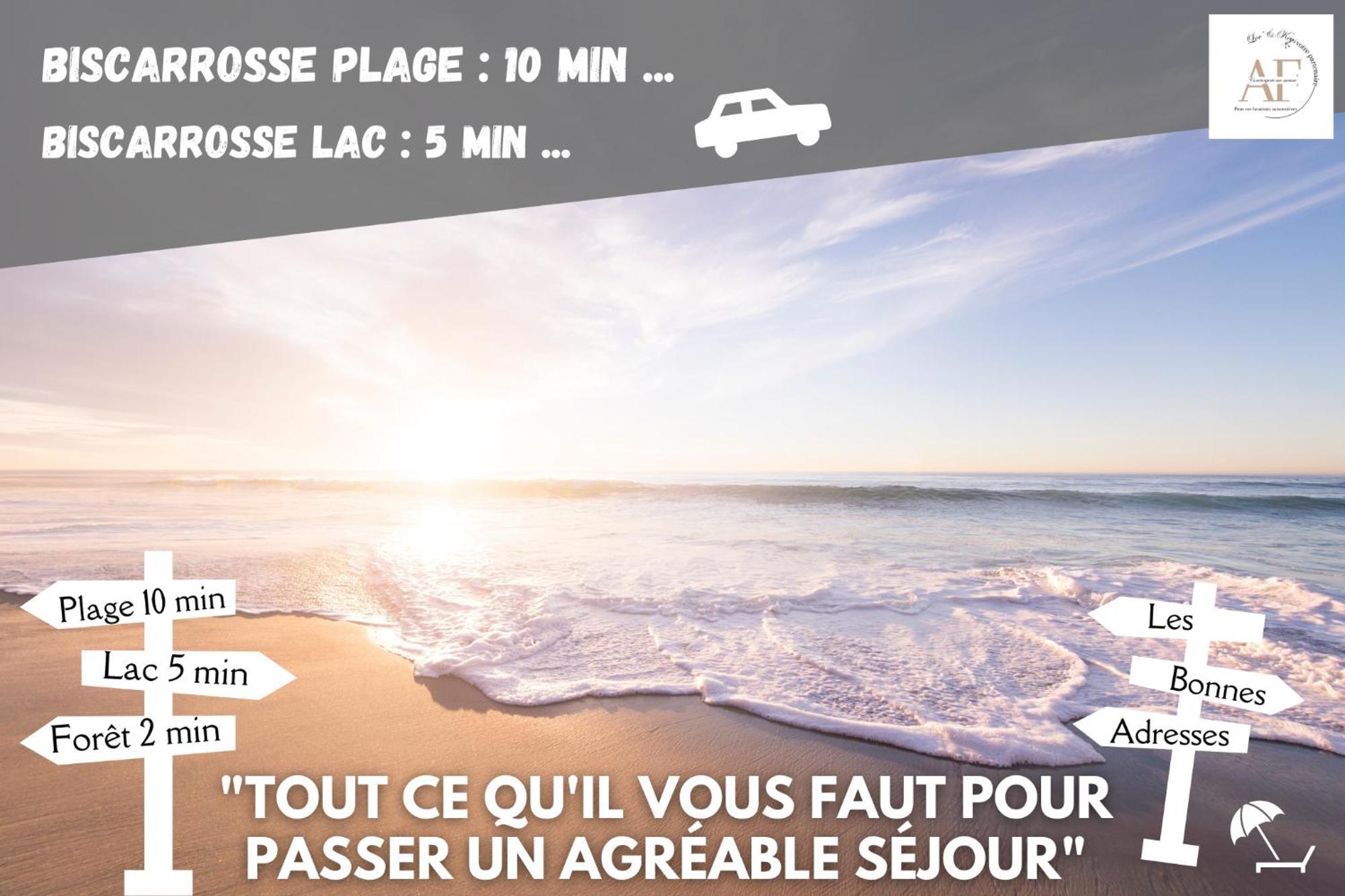 Ravissante Maison Cosy 4* Biscarrosse Proche Lac ภายนอก รูปภาพ